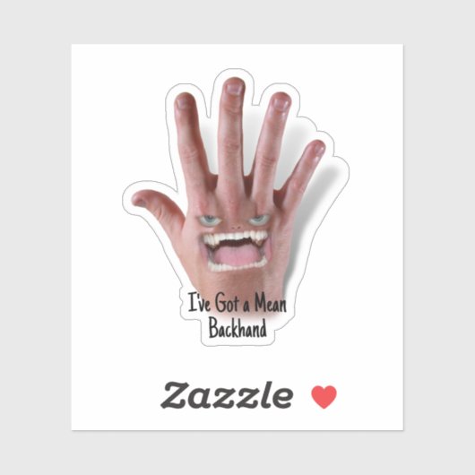 He Has a Mean Backhand! シール (シート)