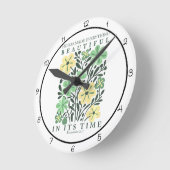 He Has Made Everything Beautiful Art ラウンド壁時計 (傾斜)