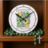 He Has Made Everything Beautiful Art ラウンド壁時計