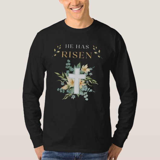 He Has Risen 3 day Jesus Christ Happy Easter Chris Tシャツ (正面)