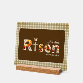 He has Risen Bible Verse Cross Religious Easter  アクリルサイン (傾斜)
