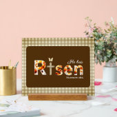 He has Risen Bible Verse Cross Religious Easter  アクリルサイン (ウェディング)