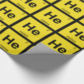 He - Helios Chemistry周期表記号 ラッピングペーパー (角)
