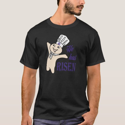 He Hes Risen Doughboy Pillsbury Purple334 Tシャツ (正面)