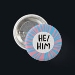 HE/HIMのトランスカラフルフラグのピンク色 缶バッジ<br><div class="desc">飾このボタンでカッコいいの服装。そこカスタマイズで文字も追加。色や模様、発音など色々チェック！お前ももし何か欲しいカスタムって。</div>
