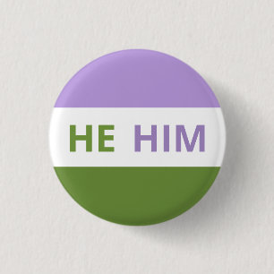 He/HimはGenderqueer旗バッジを発音する 缶バッジ
