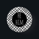 HE/HIM代名詞ハンドメイドグリッド白黒カスタム 缶バッジ<br><div class="desc">飾このボタンでカッコいいの服装。ギフト素晴らしを!そこカスタマイズで文字も追加。私の店にもっと色や柄をチェックしなさい!お前ももし何か欲しいカスタムって。</div>