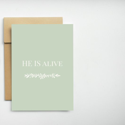 He Is Alive Christian Easter Card | Faith Design シーズンカード