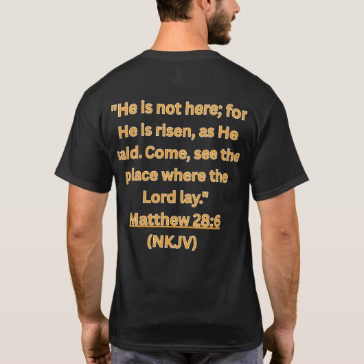 He is Alive Tシャツ (裏面)