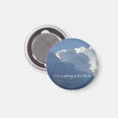 He is Coming in the Clouds Christian Quote マグネット (正面/裏面)