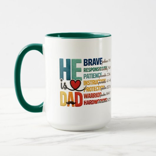 He is Dad マグカップ (左)