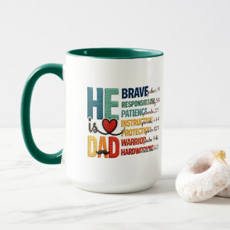He is Dad マグカップ
