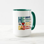 He is Dad マグカップ (正面右)