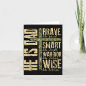 He Is Dad Camo Religious Father's Day Christian Da カード (正面)