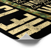 He Is Dad Camo Religious Father's Day Christian Da ポスター (角)