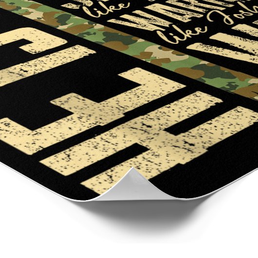 He Is Dad Camo Religious Father's Day Christian Da ポスター (角)