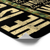 He Is G-dad Camo Religious Father's Day Christian  ポスター (角)