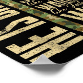 He Is Gramps Camo Religious Father's Day Christian ポスター (角)