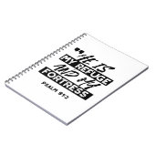 He Is My Refuge and My Fortress – Psalm 91:2 Bible ノートブック (左側)