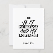 He Is My Refuge and My Fortress – Psalm 91:2 Bible