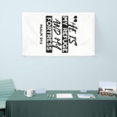 He Is My Refuge and My Fortress – Psalm 91:2 Bible 横断幕 (トレードショー)