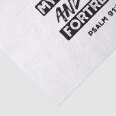 He Is My Refuge and My Fortress – Psalm 91:2 Bible 薄葉紙 (詳細)