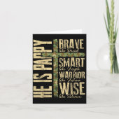 He Is Pappy Camo Religious Father's Day Christian  カード (正面)