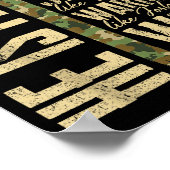 He Is Pappy Camo Religious Father's Day Christian  ポスター (角)