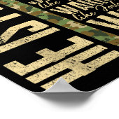 He Is Ppy Camo Religious Father's Day Christian Da ポスター (角)