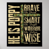 He Is Ppy Camo Religious Father's Day Christian Da ポスター (正面)