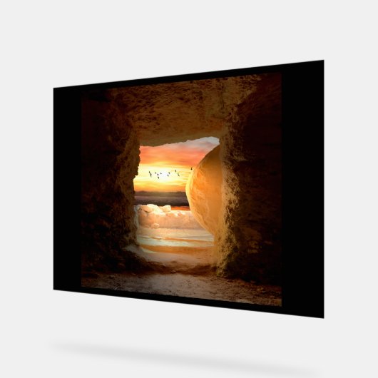 He is Risen  アクリルサイン (傾斜)