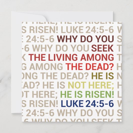He is Risen カード (正面)