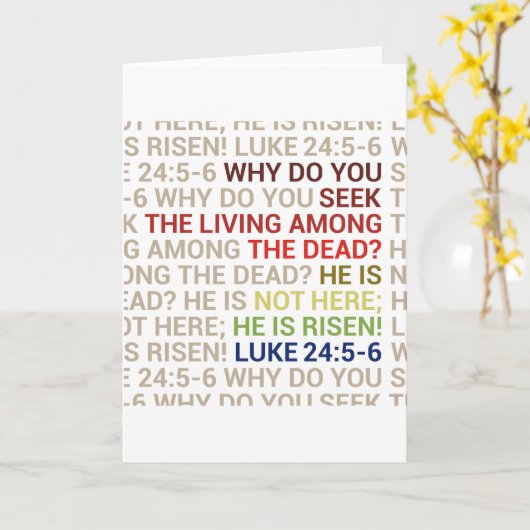 He is Risen カード (黄色い花)