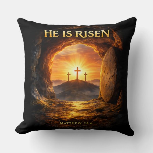 He is Risen クッション (正面)