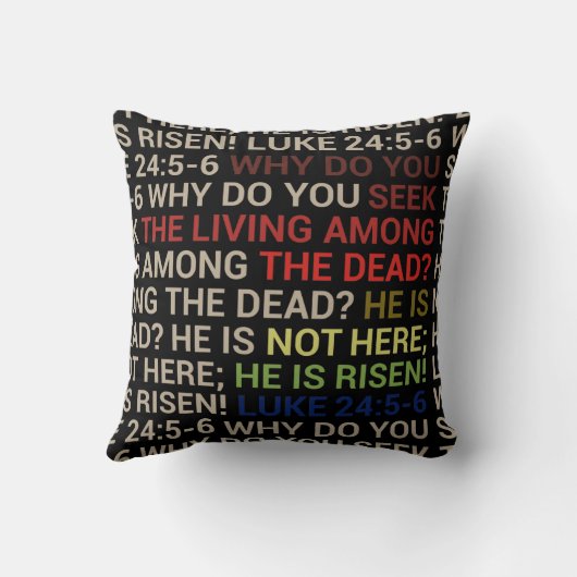He is Risen クッション (裏面)