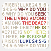 He is Risen スクエアシール (正面)