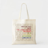 He is Risen トートバッグ (正面)
