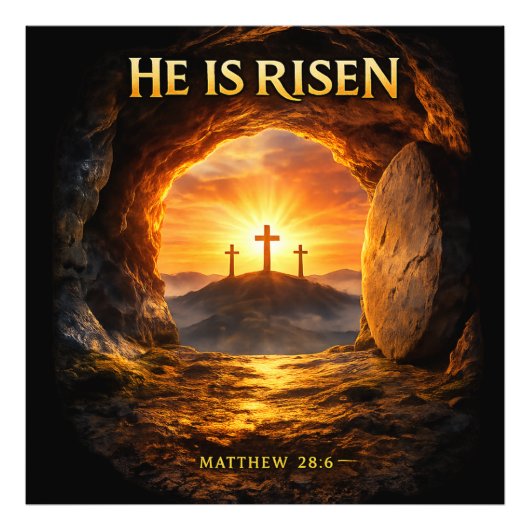 He is Risen フォトプリント (正面)