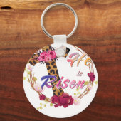 he is risen (4), retro, vintage キーホルダー (正面)