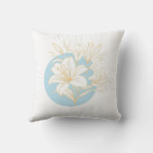 He is RISEN! - Blue + Orange Lily クッション (裏面)