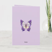 He Is Risen Butterfly Easter Card カード (裏面)