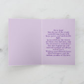 He Is Risen Butterfly Easter Card カード (内部)