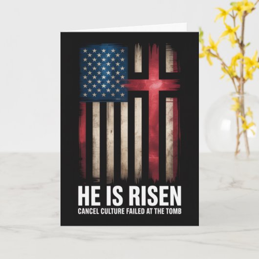 He Is Risen Cancel Culture Failed At The Tomb East カード (黄色い花)