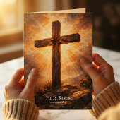  He Is Risen Christian Easter  カード