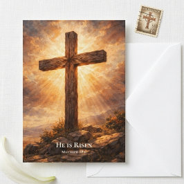  He Is Risen Christian Easter  カード