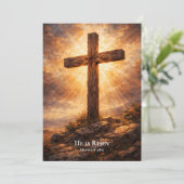  He Is Risen Christian Easter  シーズンカード (スタンド正面)