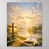 He Is Risen Christian Easter  ポスター (正面)