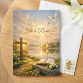 He Is Risen Christian Easter Resurrection Greeting カード
