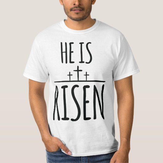 He Is Risen Christian Happy Easter Jesus Is Lord  Tシャツ (正面)