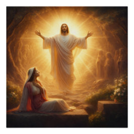 He Is Risen Christian Poster ポスター